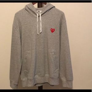 🌸SOLD🌸Comme des Garçons (CDG) PLAY gray hoodie